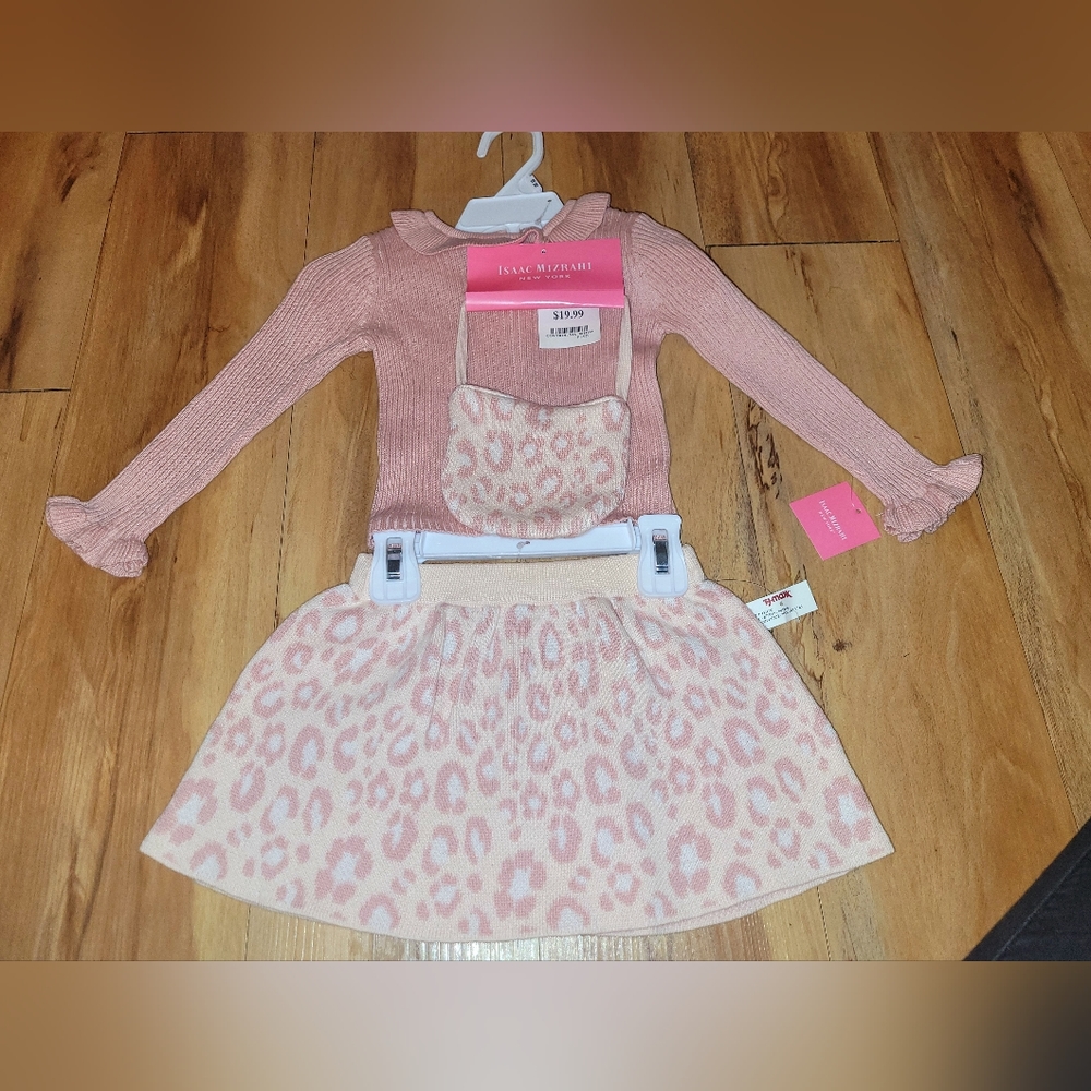 Shirt, material purse & and skirt set